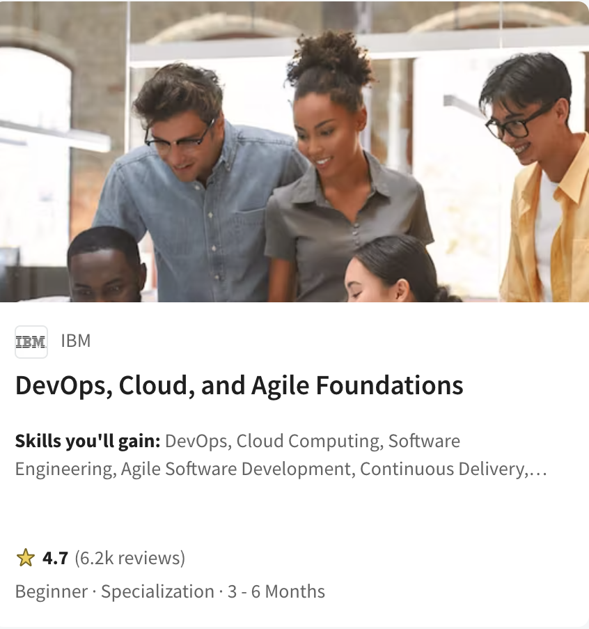 DevOps-Cloud-and Agile-Foundations-Specialization