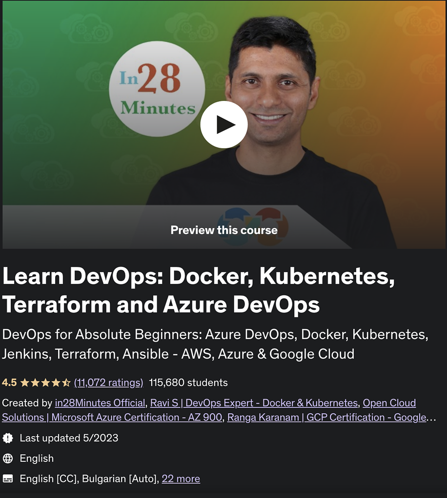 Learn DevOps: Docker-Kubernetes-Terraform-and-Azure-DevOps